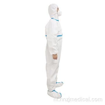 Steriele isolatie Chemische wegwerp medische virus beschermende overall kleding